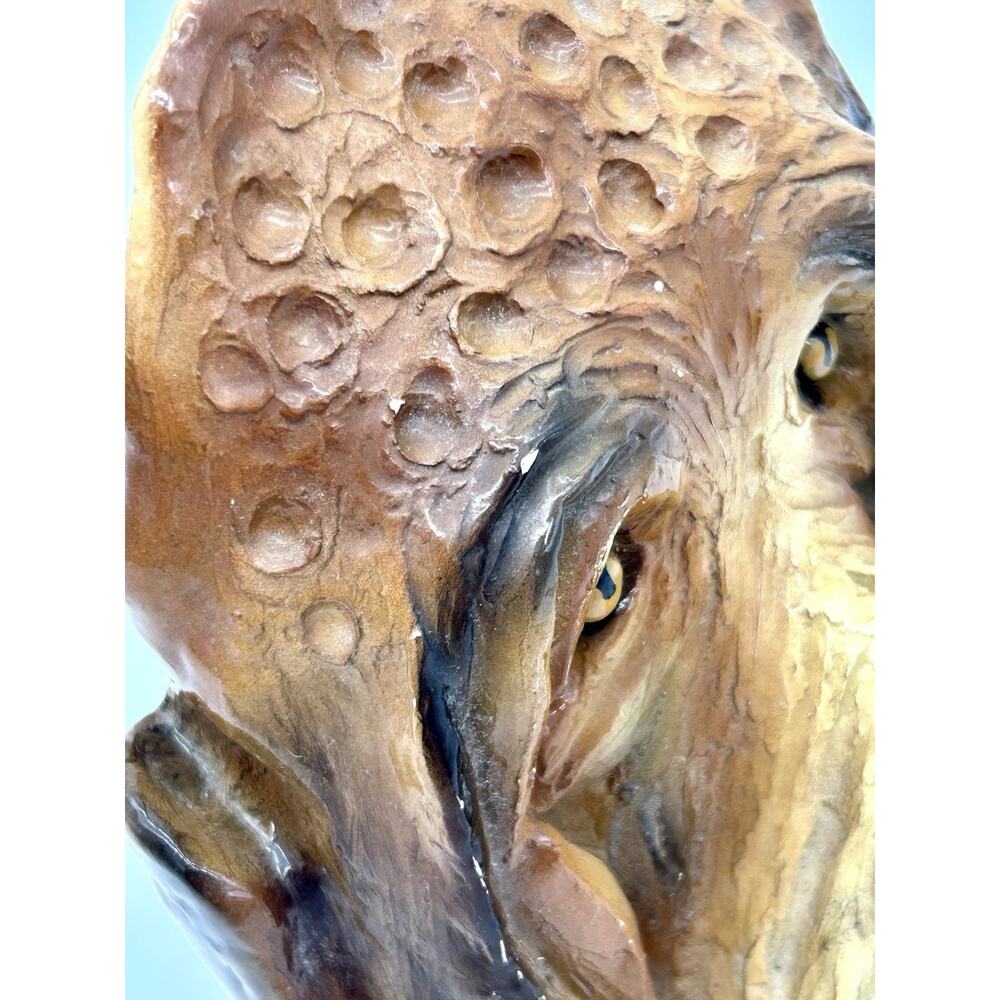 Vintage 1979 Poochie By Mysel Statue Head Bust Of Bloodhound Dog Hound GUC - Picture 10 of 12